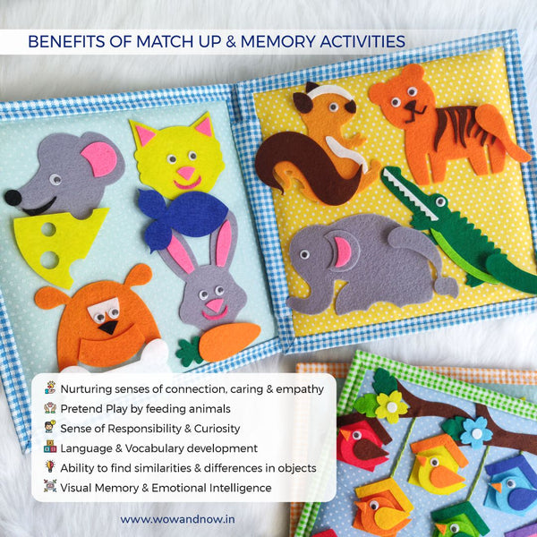 Load image into Gallery viewer, Personalized Animal Safari Sensory Quiet Book (Jerry - The Giraffe) - Montessori Toys
